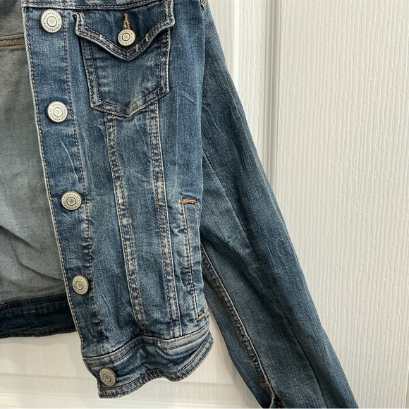 Aeropostale Distressed Blue Jean Jacket - Picture 8 of 12